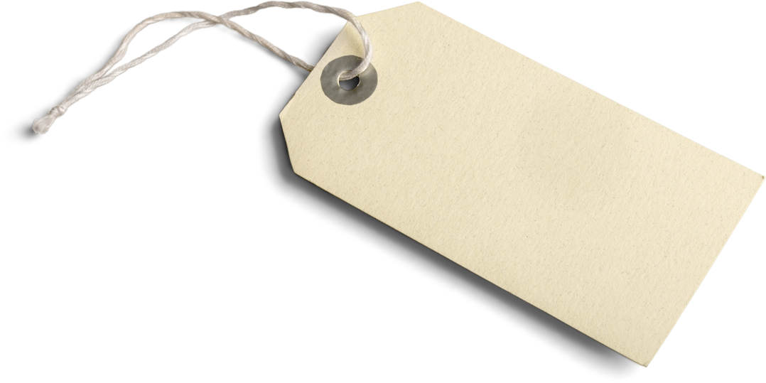 Blank Price Tag